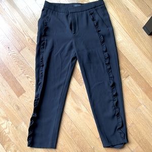 Ruffle work pants